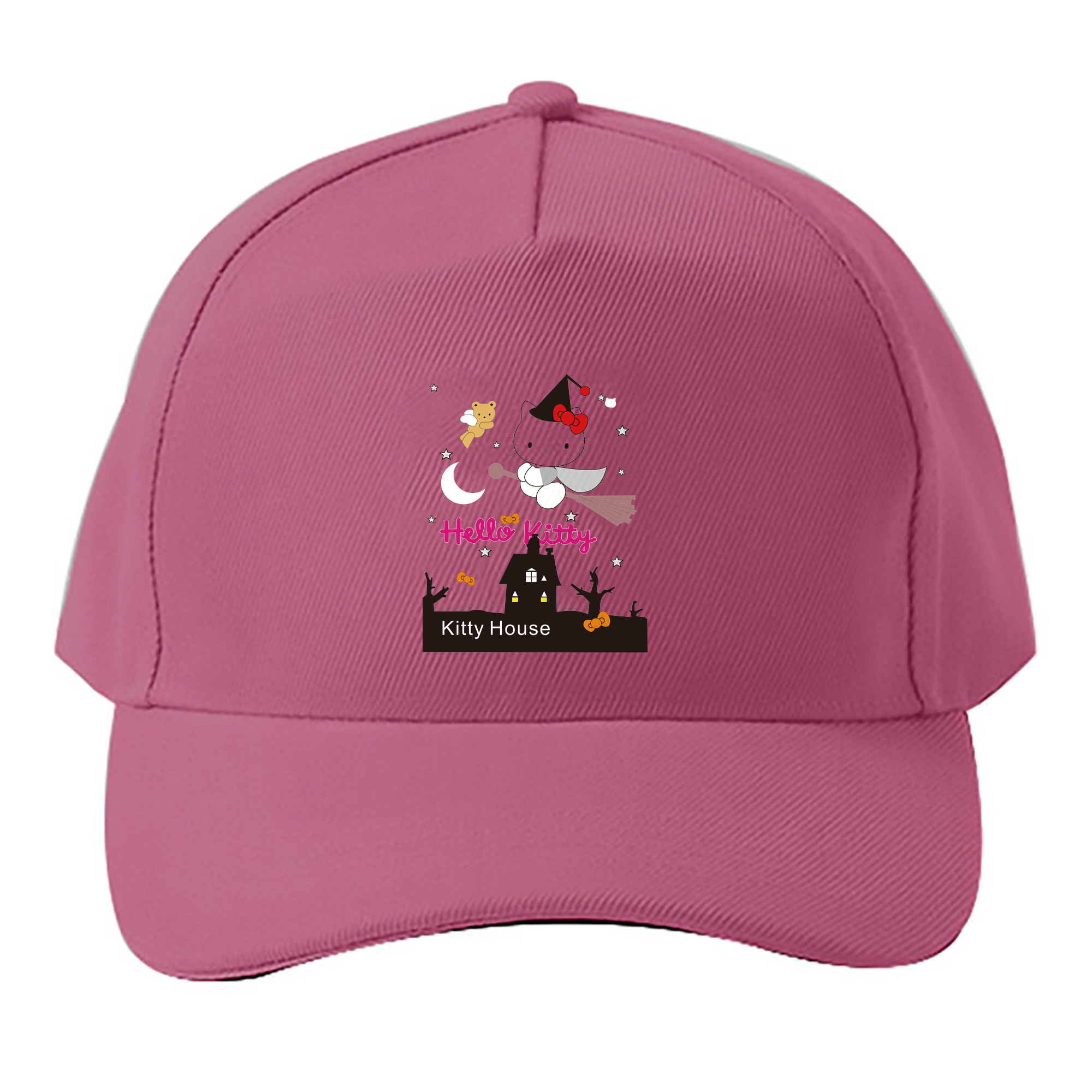 （画像用） Hello Kitty ハローキティ ベースボールキャップ 綿100％ 男女兼用 帽子 スポーツ